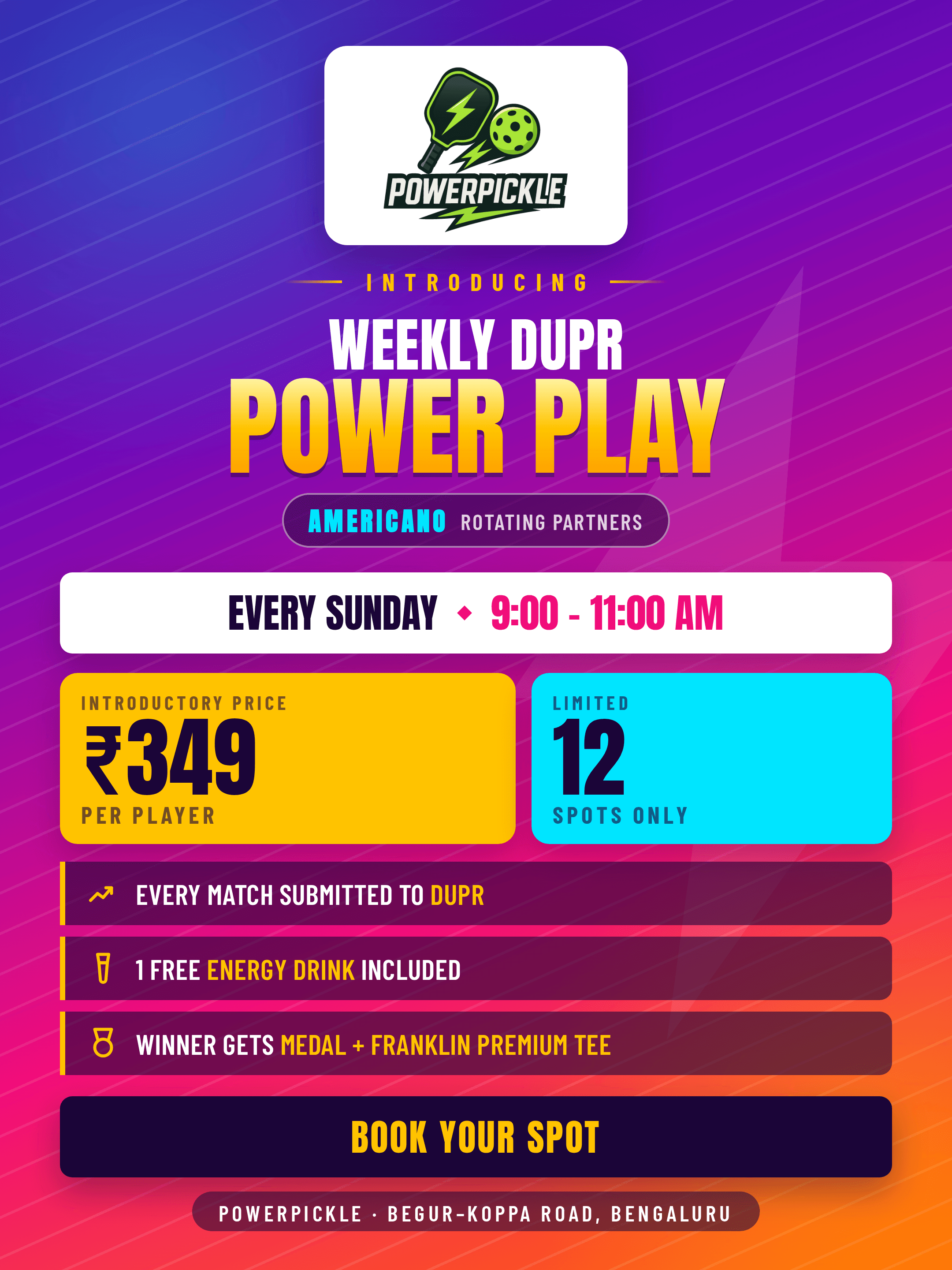 PowerPickle DUPR Events poster